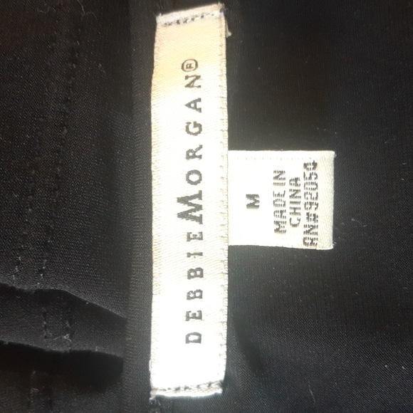 Debbie Morgan size Medium black long sleeve top - Picture 6 of 8